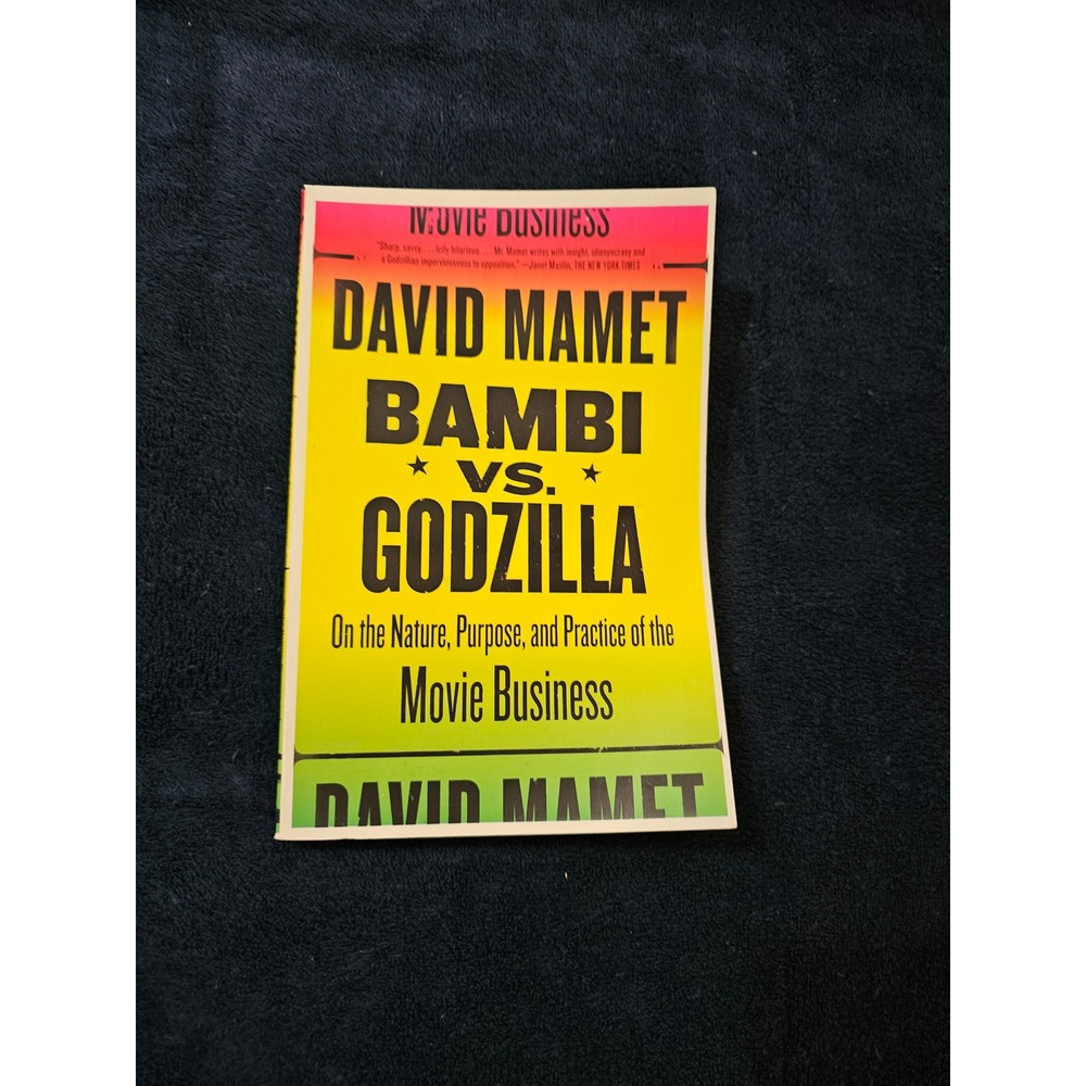 David Mamet Bambi vs Godzilla Movie Business Paperback Book 9781400034444